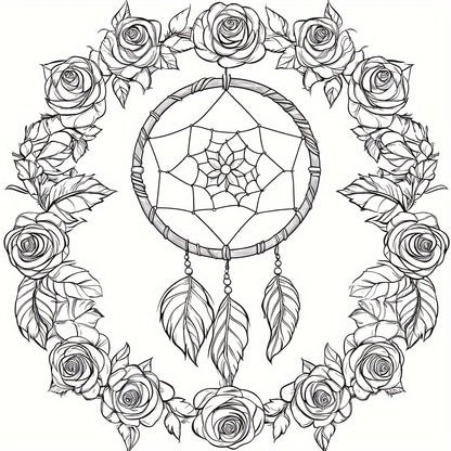 Fairy Dream Catcher Coloring Book For Adult Stress Relief And Anxiety Reduction Mindfulness Activit 3