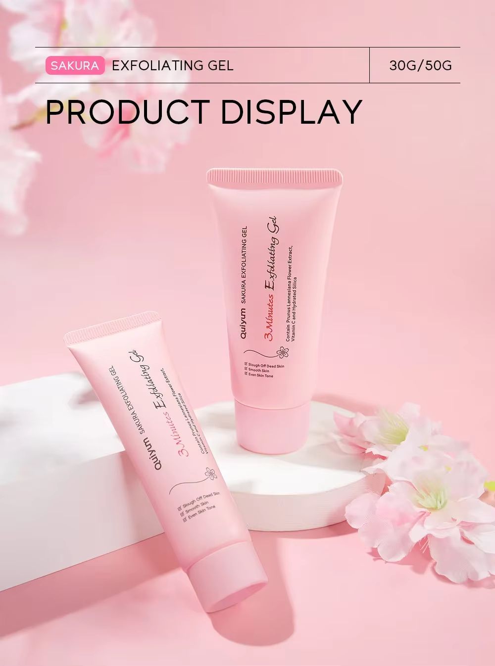 Sakura Glow Peeling Gel  Moisturizing  Nourishing Exfoliator 4