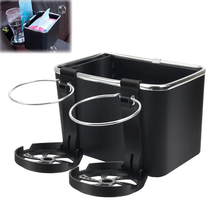 Car Armrest Organizer, Multi Function Storage Box with Phone Holder, Cup and Tissue Holder, Car Stowing Tidying Accessor
