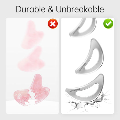 Stainless Steel Muscle Gua Sha Tools, Myofascial Scraping Tool, Deep Massage Therapy for Pain Relief