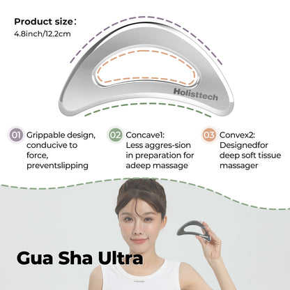 Stainless Steel Muscle Gua Sha Tools, Myofascial Scraping Tool, Deep Massage Therapy for Pain Relief