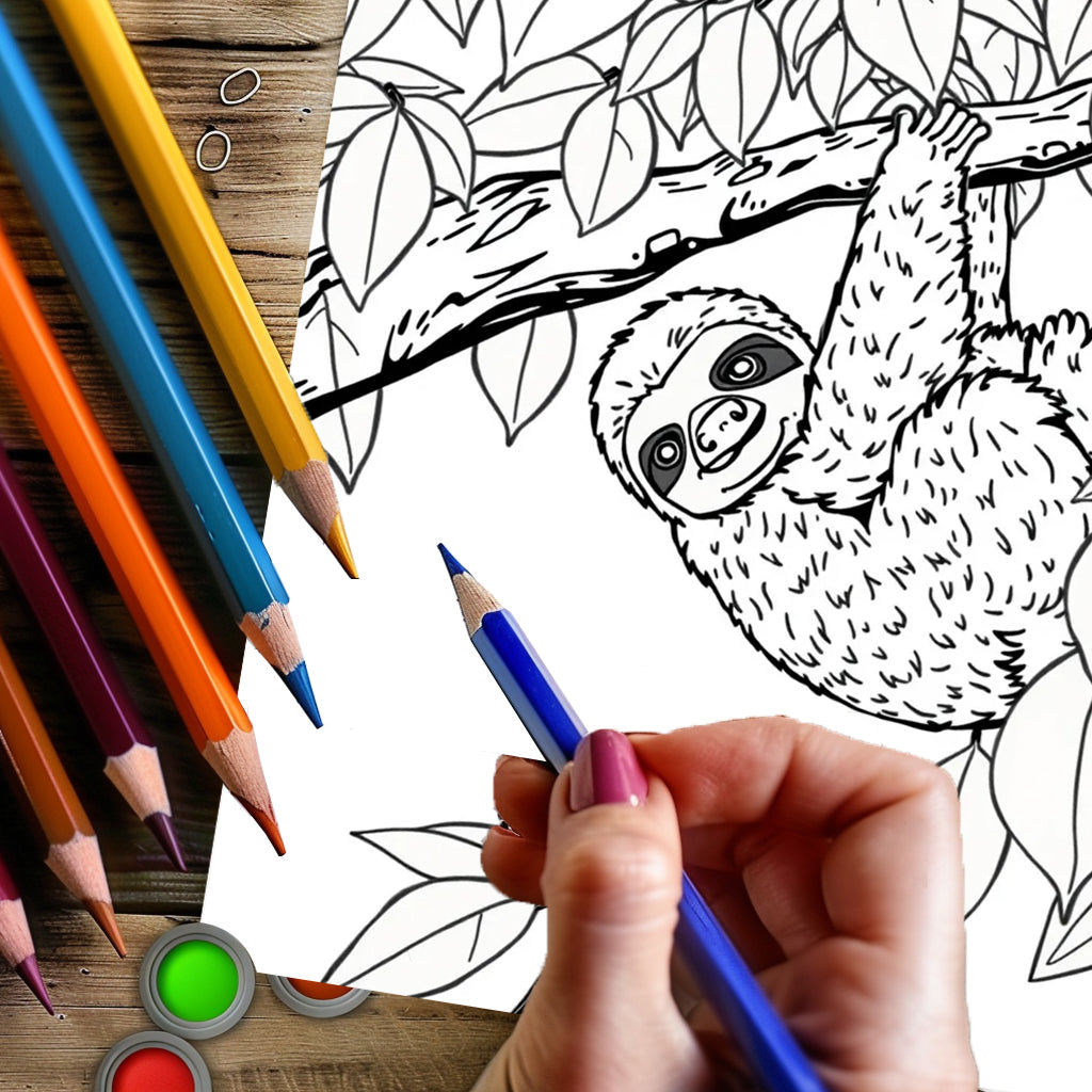 Animals in the Jungle Coloring Book for Adult, Premium Colouring Book, Ideal Drawing Supplies for Christmas