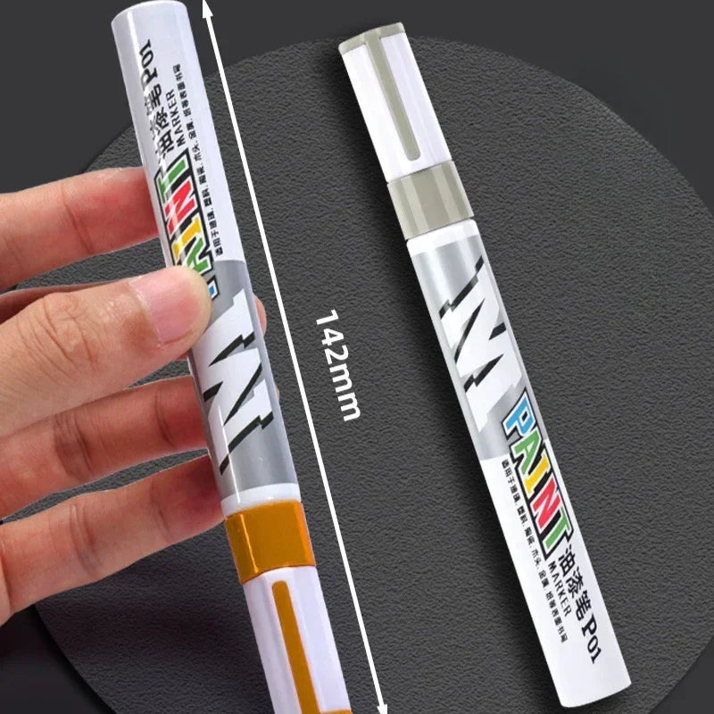 Waterproof Car Paint Marker Pen, Scratch Repair Brush Pen, Automotive Tire Tread Care, Touch Up Paint for Car