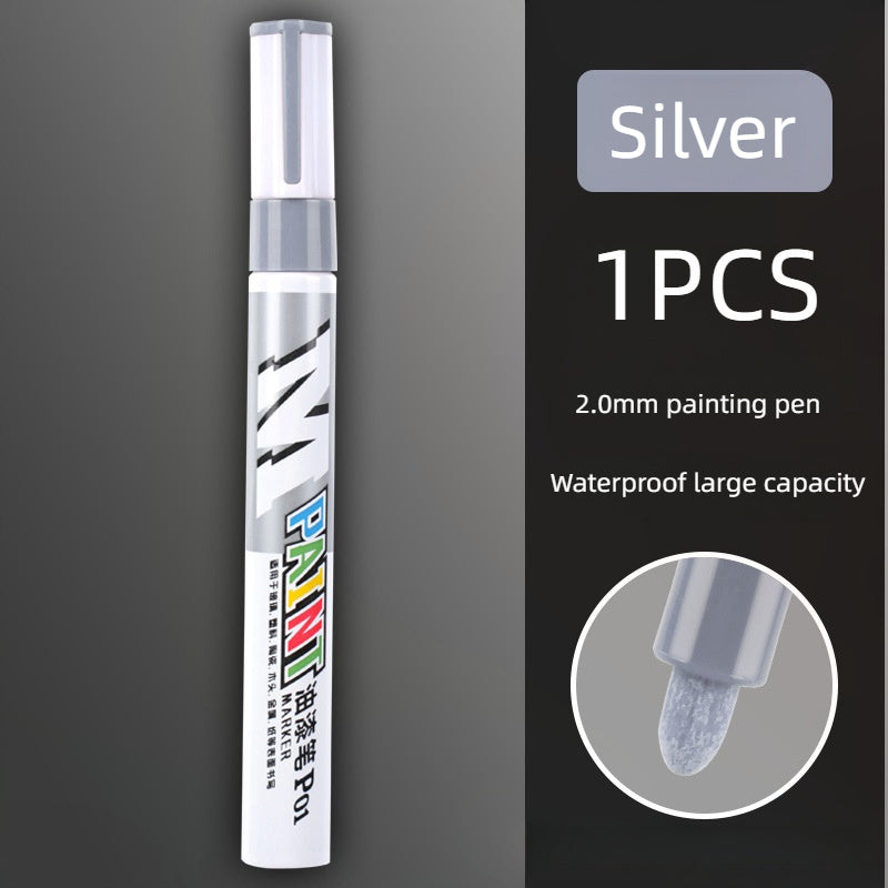 Waterproof Car Paint Marker Pen, Scratch Repair Brush Pen, Automotive Tire Tread Care, Touch Up Paint for Car