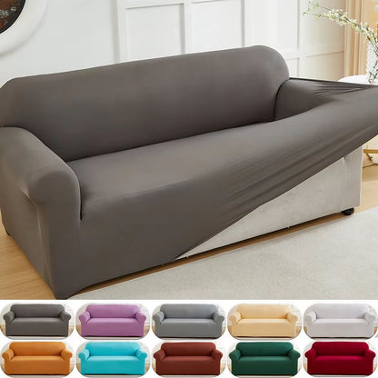 UltraFit Solid-Color Stretch Sofa Slipcover – Non-Slip, Dust-Proof Furniture Protector