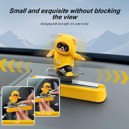 Creative Car Interior Accessories Magnetic Parking Number Plate Skateboard Bear Dashboard Decoratio 3