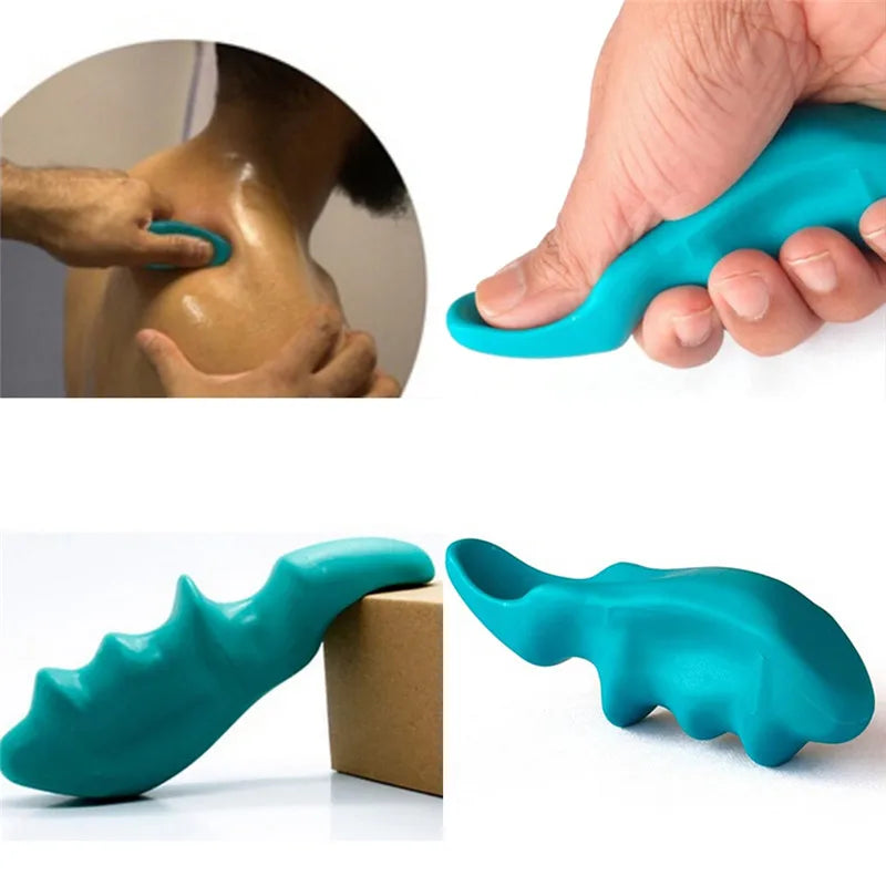 Effective Portable Massager, Deep Tissue Green Thumb Protector, Neck and Back Relaxation Cool Tool