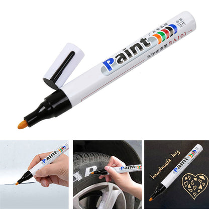 Waterproof Car Tire Marker White Paint Pen For Auto Wheel Rubber Tyre Permanent Oily Mark Pen 1