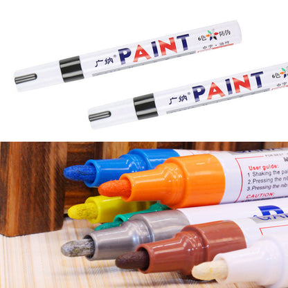 Waterproof Car Tire Marker White Paint Pen For Auto Wheel Rubber Tyre Permanent Oily Mark Pen 3