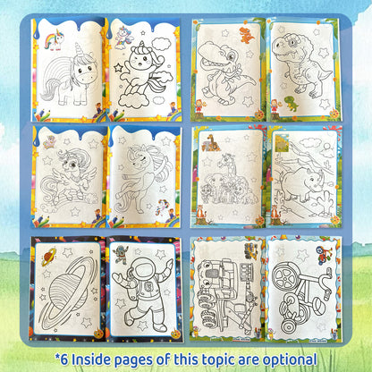 Childrens Creative Coloring Book Set 6 Inspiring Theme Books To Unleash Imagination 2