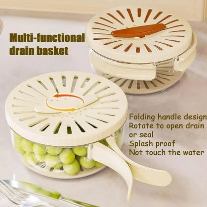 Vegetable And Fruit Cleaning Drainage Basket 2