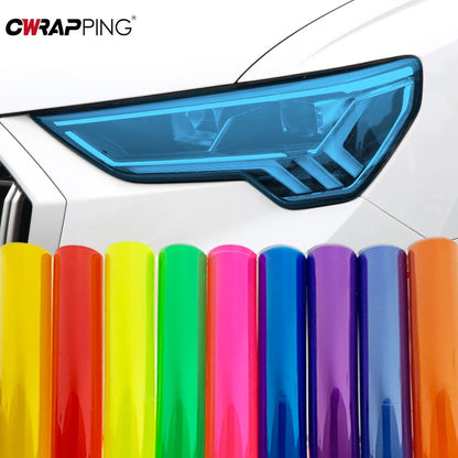 Light Black Smoke Tint Film, Gloss Transparent PVC Wrap, Headlight and Taillight Foil Cover for Car Styling
