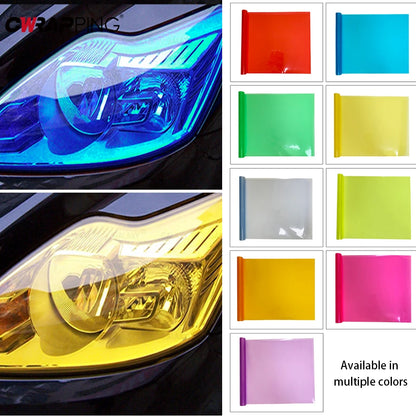 Light Black Smoke Tint Film Gloss Transparent PVC Wrap Headlight And Taillight Foil Cover For Car S 3