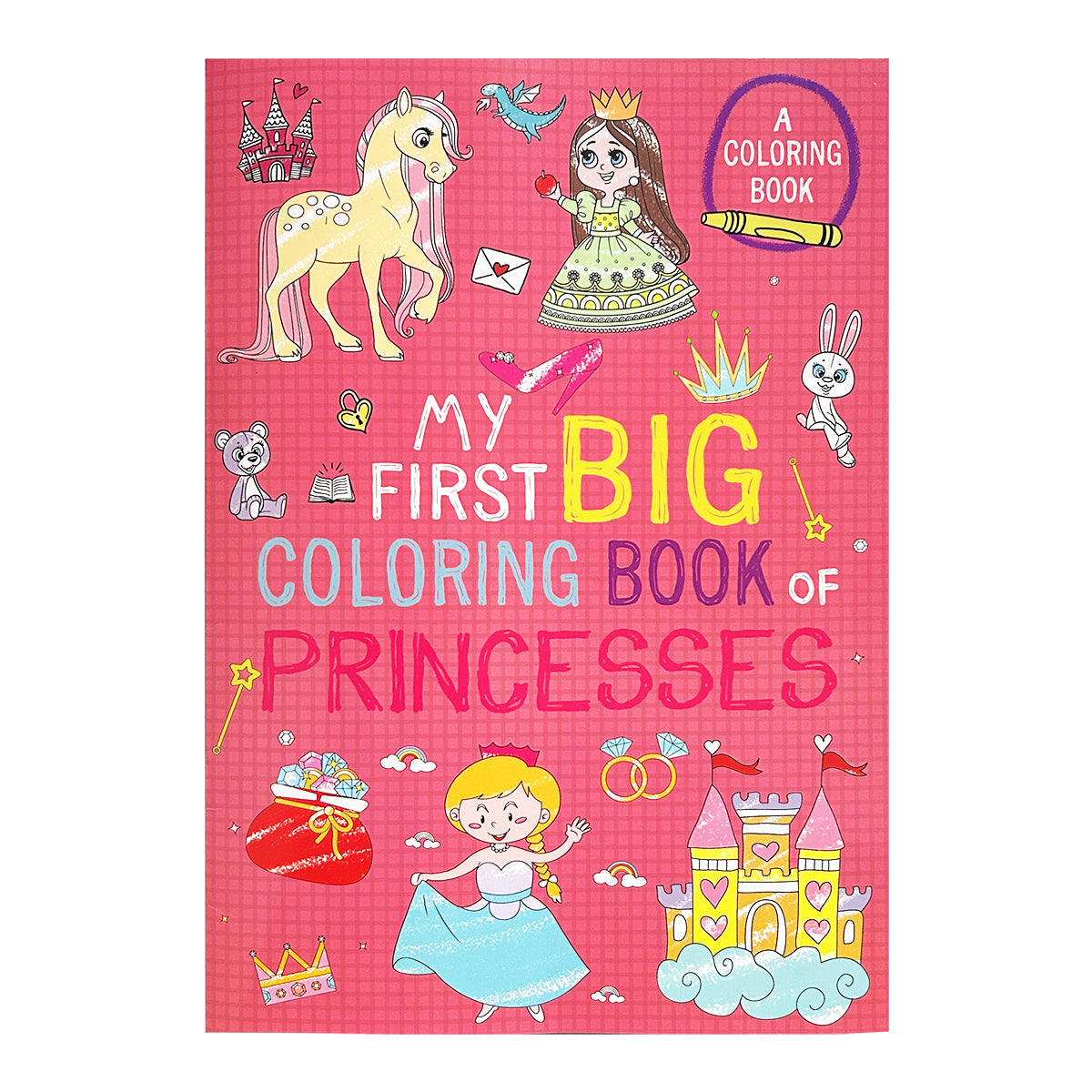 Cute Warm Colored Doodle Books, Preschool Puzzle Painting, Animals and Princesses for Children