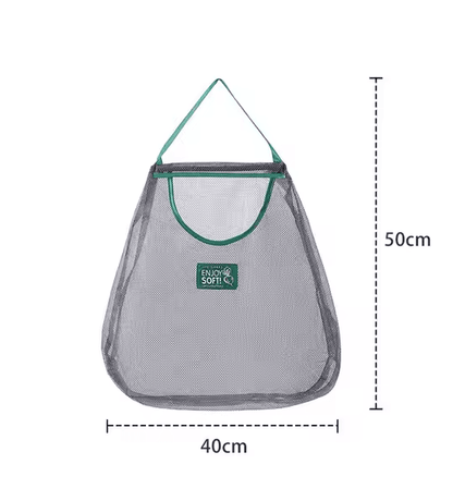Reusable Hanging Mesh Storage Bags For Kitchen Fruit And Vegetables 2