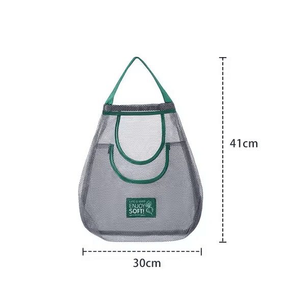 Reusable Hanging Mesh Storage Bags For Kitchen Fruit And Vegetables 5