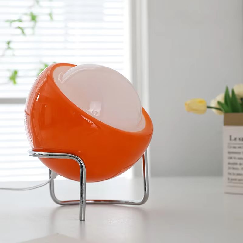 LuminaBau Glass Table Lamp  Retro Nordic LED Desk  Bedside Accent Lamp 4