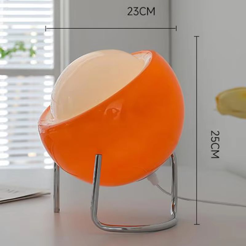 LuminaBau Glass Table Lamp  Retro Nordic LED Desk  Bedside Accent Lamp 6