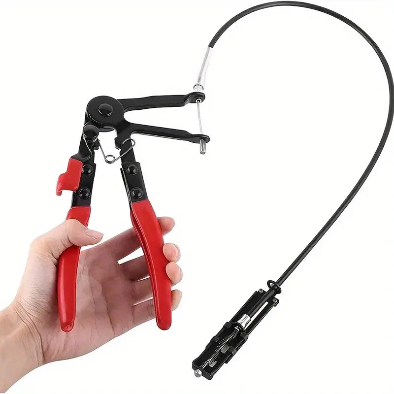 Bendable Hose Clamping Pliers, Car Flex Cable Clamps, Long Straight Hose Bundle Tool for Auto Repair and Maintenance