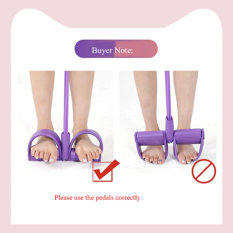 Multi Functional Six Tube Pedal Tensioner, Elastic Band Tension Rope, Yoga and Abdominal Strengthening Fitness Equipment