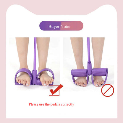 Multi Functional Six Tube Pedal Tensioner, Elastic Band Tension Rope, Yoga and Abdominal Strengthening Fitness Equipment