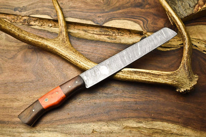 Exclusive 12 Hand Forged Damascus Steel Chef Knife  Custom Handmade Kitchen Knife 3