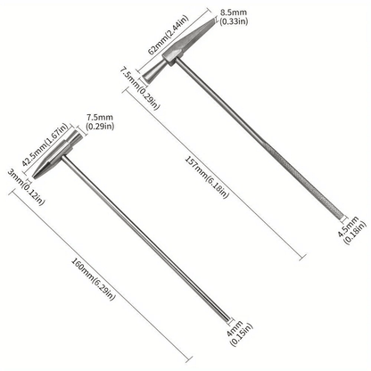 PrecisionCraft Mini Dual Hammer Set For Jewelry And Watch Repair 1