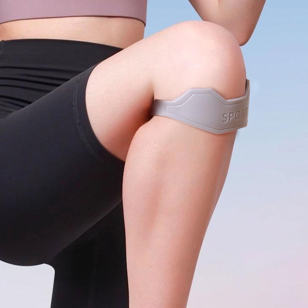 Flexible Knee Support Band, Silicone Patellar Tendon Strap, Elastic Patella Protection Strap for Sports, Gym, Daily Use