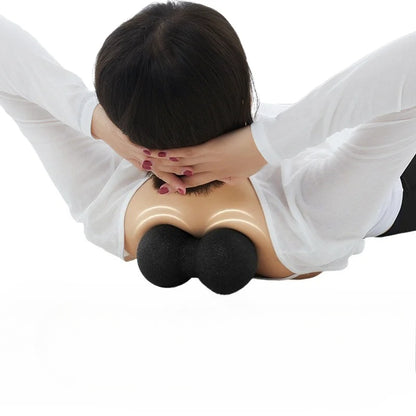 Muscle Relaxation Fitness Equipment, Yoga Solid Peanut Massage Ball for Body Massage, Pain Relief and Neck Support Tool
