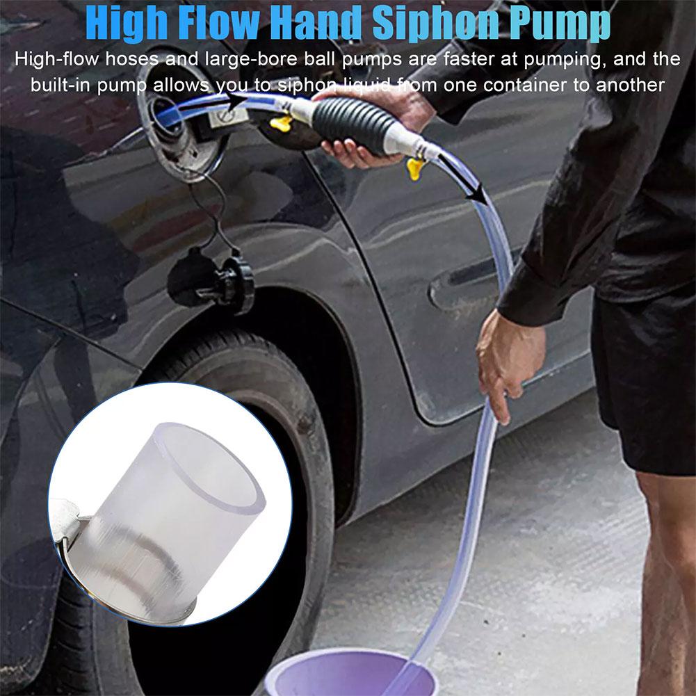 Manual Hand Fuel Pump, Oil Transfer Pump for Car Fuel Tank, Petrol Diesel Liquid Syphon Fuel Saver for Gas