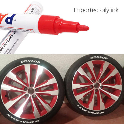 Waterproof Car Oily Painting Pen Permanent Tyre Marker Auto Rubber Touch Up Pen For Bike Metal Car  1