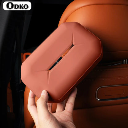 Silicone Car Tissue Box Hanging Tissue Bag Essential Car Accessories For Interior Organization 2