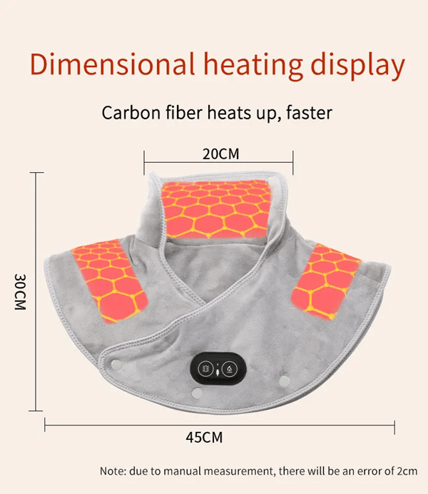 ThermaFlex Heated Neck And Shoulder Wrap With Vibration And Thermal Compression 1