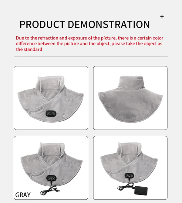 ThermaFlex Heated Neck And Shoulder Wrap With Vibration And Thermal Compression 2