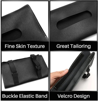 PU Leather Car Sun Visor Tissue Box Holder Auto Interior Storage Decoration 1PC Space Saver 4