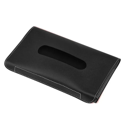 PU Leather Car Sun Visor Tissue Box Holder Auto Interior Storage Decoration 1PC Space Saver 5
