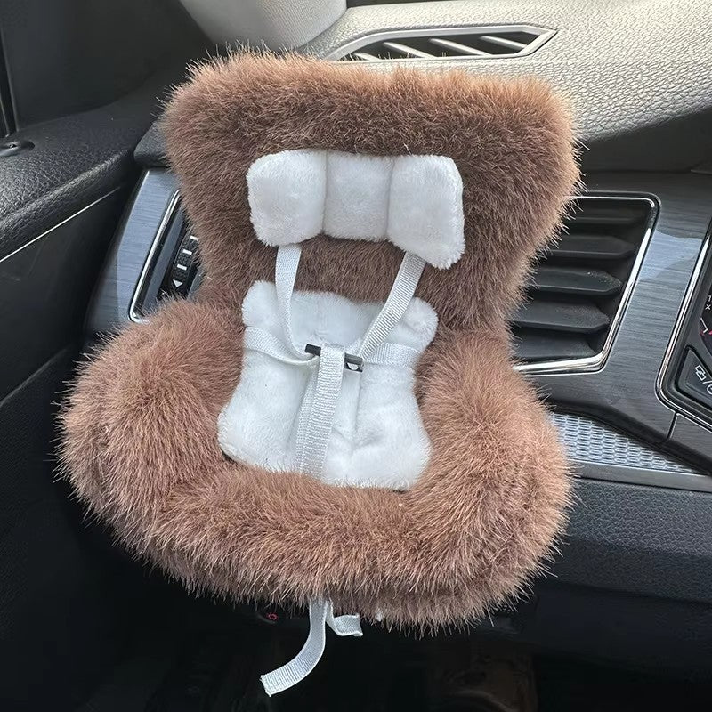 Cartoon Chair Model Car Seat, Car Doll Safety Seat, Doll Car Interior Styling Decoration
