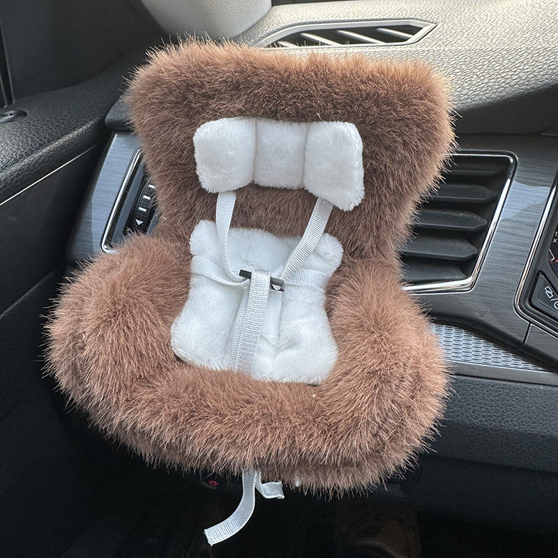 Cartoon Chair Model Car Seat, Car Doll Safety Seat, Doll Car Interior Styling Decoration