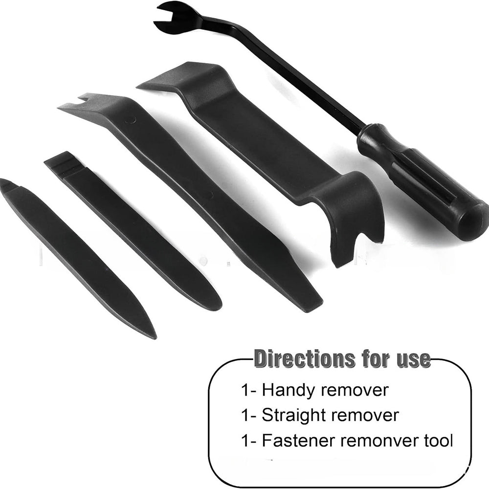 No Scratch Auto Trim Removal Tool Kit Plastic Pry Tool Set Interior Door Panel And Clip Fastener Re 4