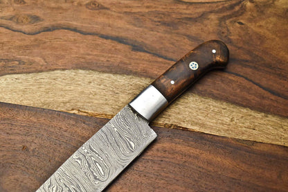Hand Forged Damascus Steel Chef Knife  Full Tang Handmade Kitchen  Sport Knife 1