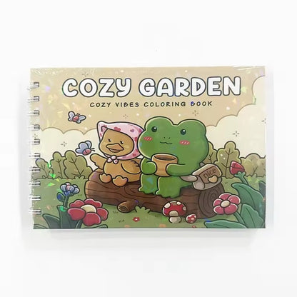 Cozy Friends & Comfy Days Coloring Book, Creative Fun and Stress Relief Art for Adults and Teens, The Perfect Gift