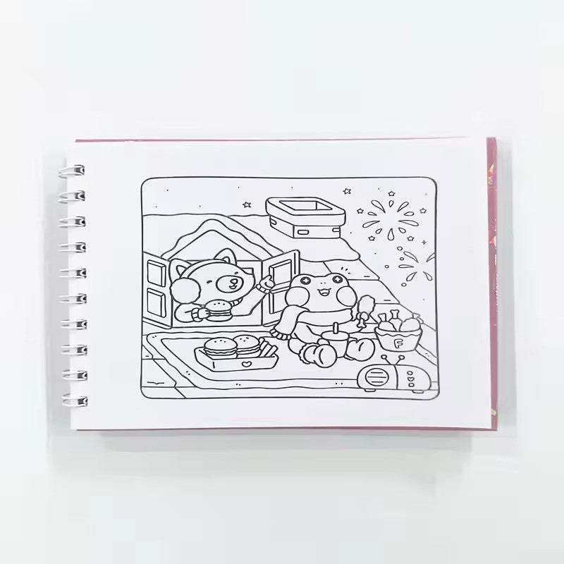 Cozy Friends & Comfy Days Coloring Book, Creative Fun and Stress Relief Art for Adults and Teens, The Perfect Gift