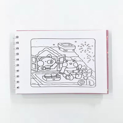 Cozy Friends & Comfy Days Coloring Book, Creative Fun and Stress Relief Art for Adults and Teens, The Perfect Gift