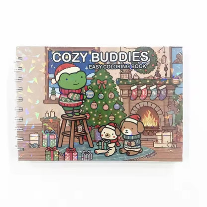 Cozy Friends & Comfy Days Coloring Book, Creative Fun and Stress Relief Art for Adults and Teens, The Perfect Gift