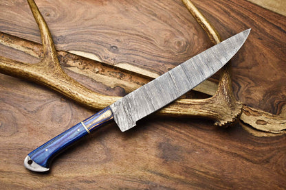 130 Handmade Damascus Steel Chef Knife  Full Tang Kitchen Knife  Custom Forged 384 Layer Blade 3