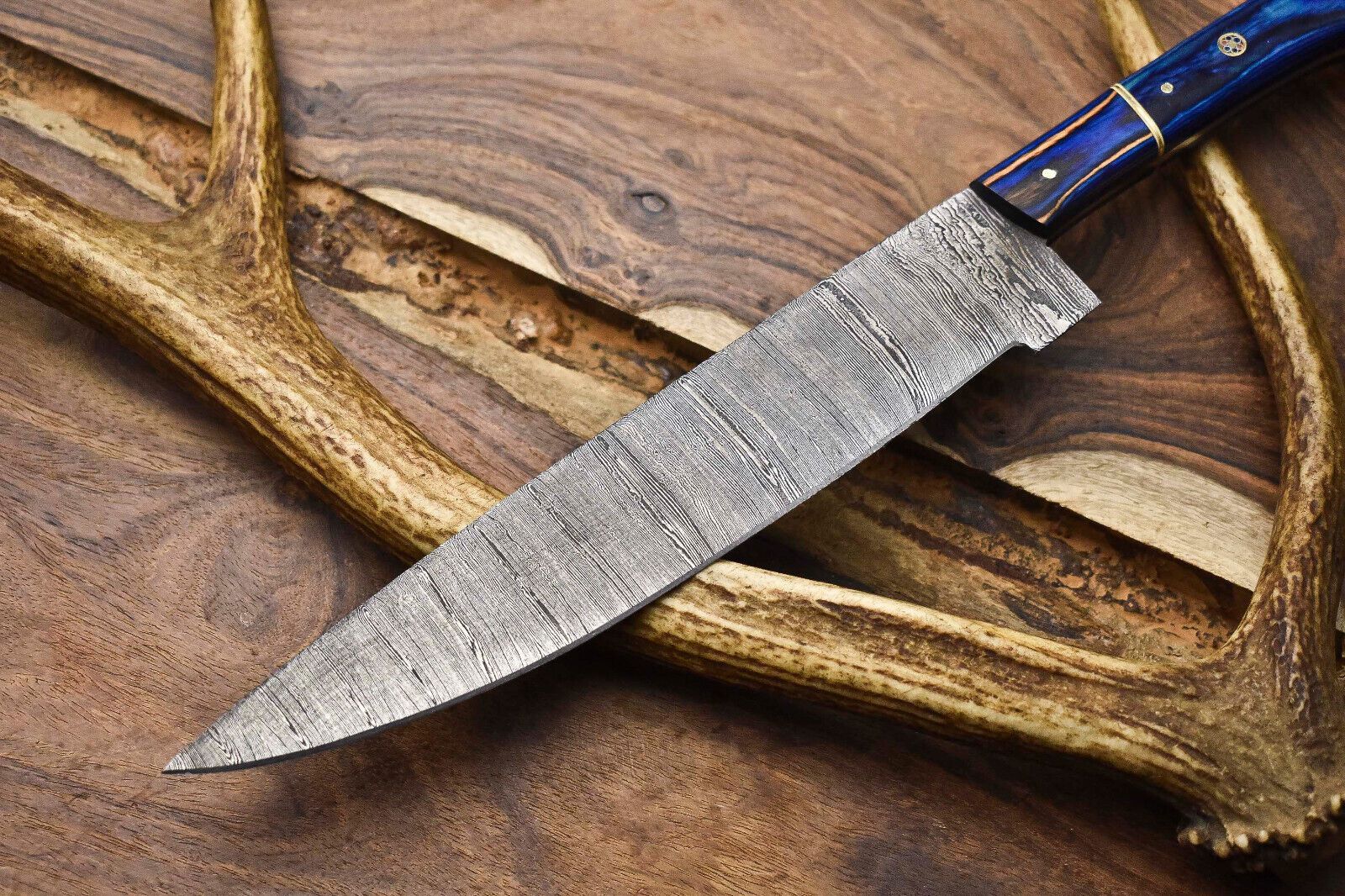 130 Handmade Damascus Steel Chef Knife  Full Tang Kitchen Knife  Custom Forged 384 Layer Blade 2