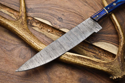 130 Handmade Damascus Steel Chef Knife  Full Tang Kitchen Knife  Custom Forged 384 Layer Blade 2