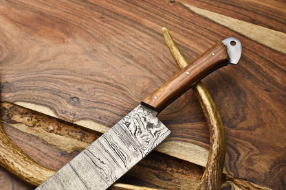 Custom Handmade Damascus Chef Knife  12 Professional Kitchen Knife With Hard Wood Handle 1