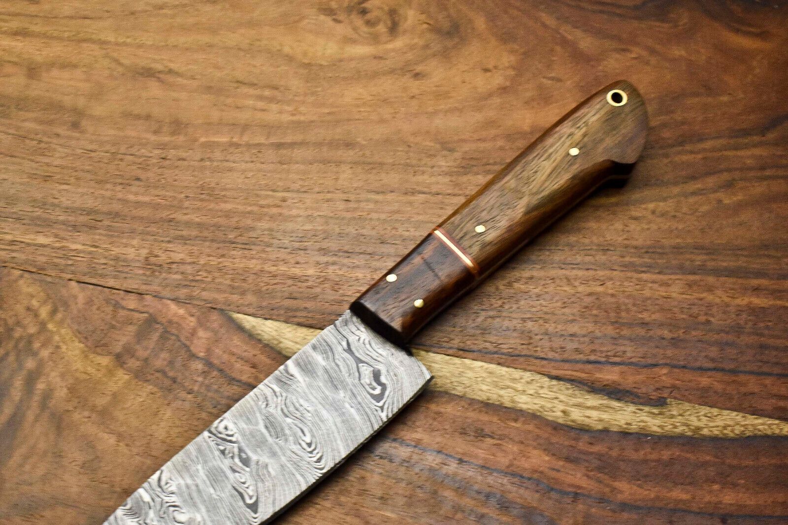 12 Inch Handmade Damascus Blade Chef Knife  Professional Kitchen Cutlery Gift 1