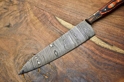 Forged Damascus Steel Chef Knife  Premium 12 Handmade Kitchen Knife 2